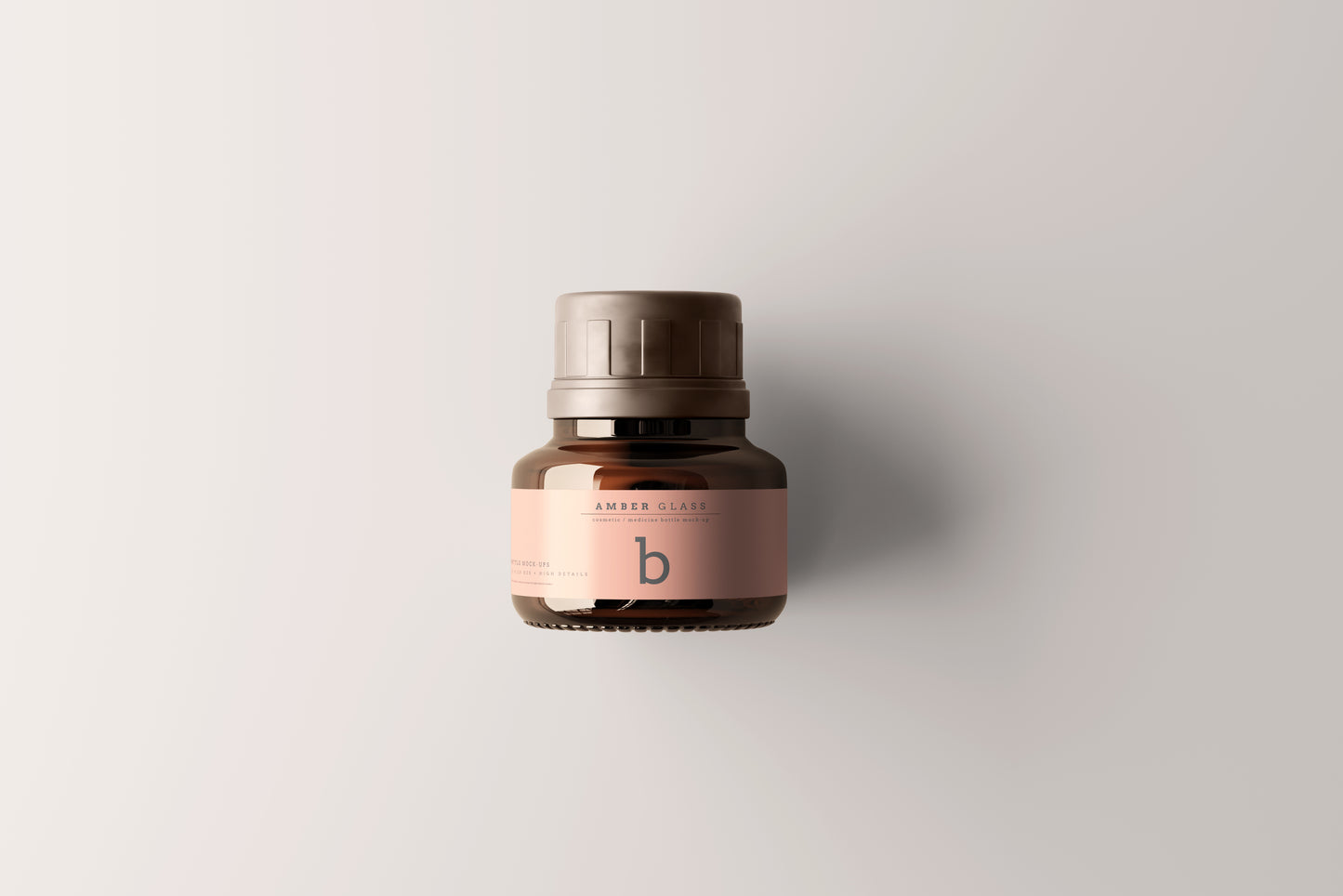 Amber Glass Bottle Mockups