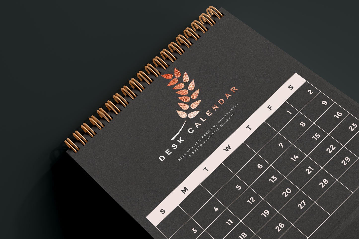 Desk Calendar Mockup