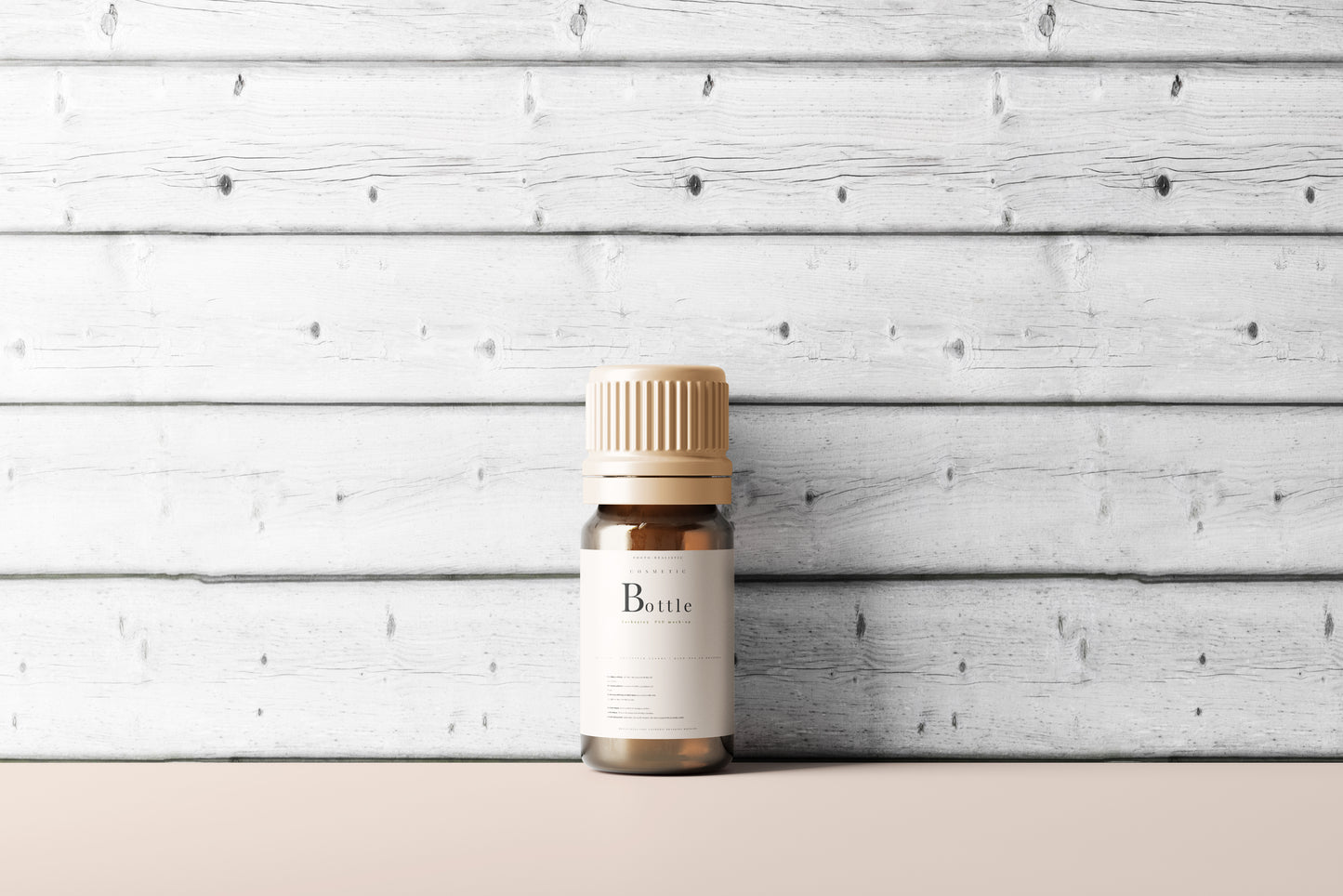 Amber Bottle Mockup