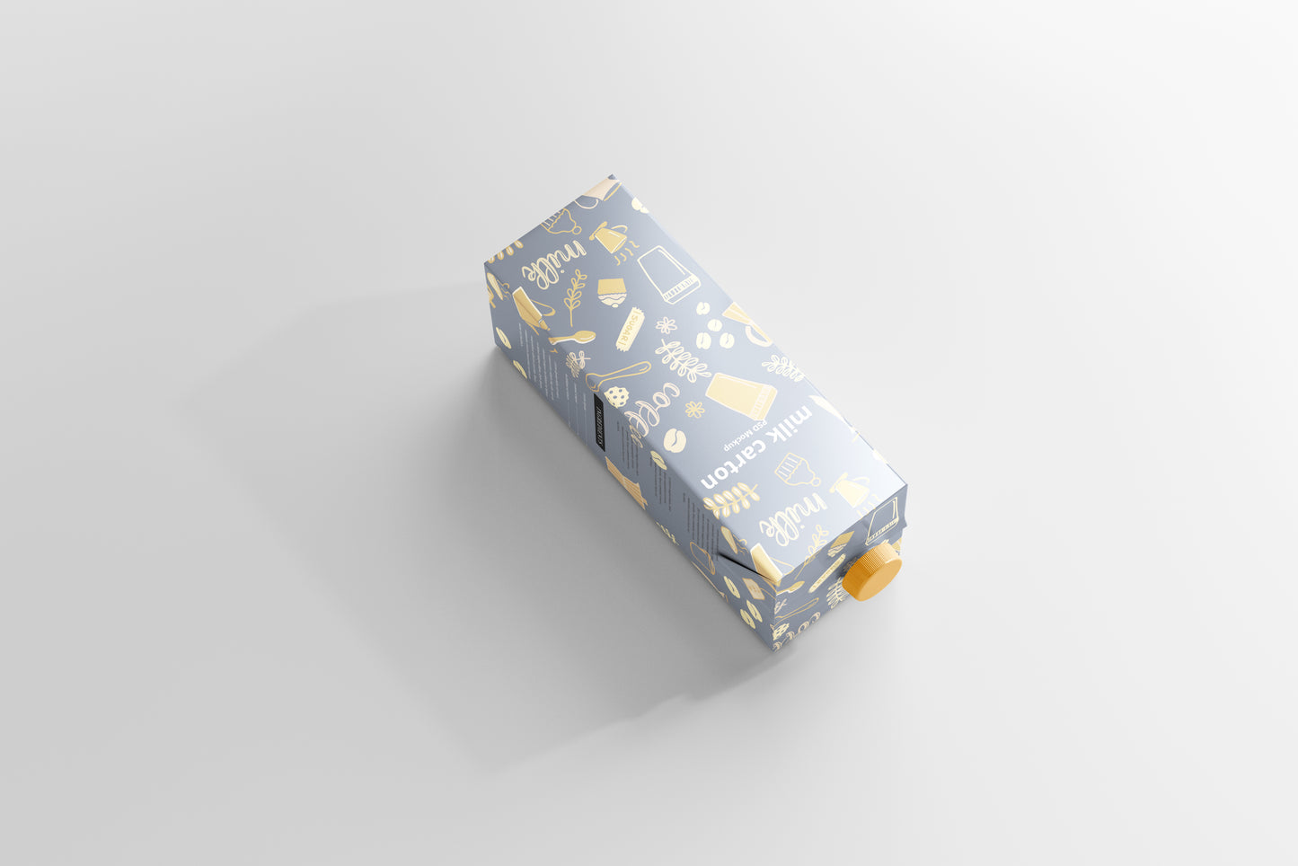 Milk Carton Box Mockup