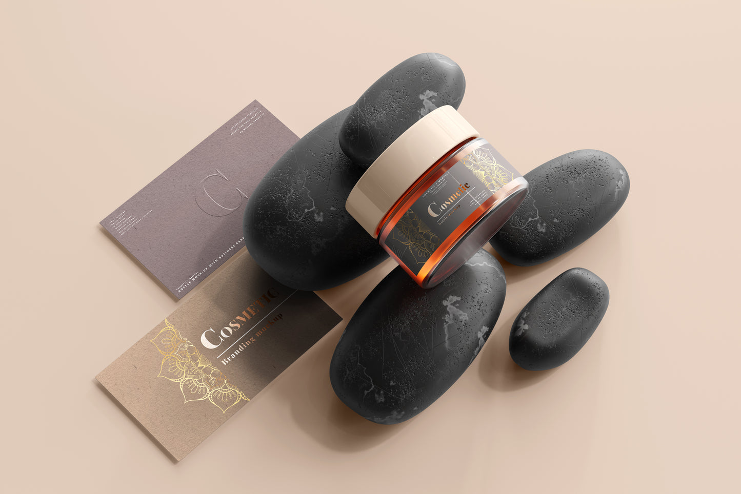 Cosmetic Branding Mockup Scenes