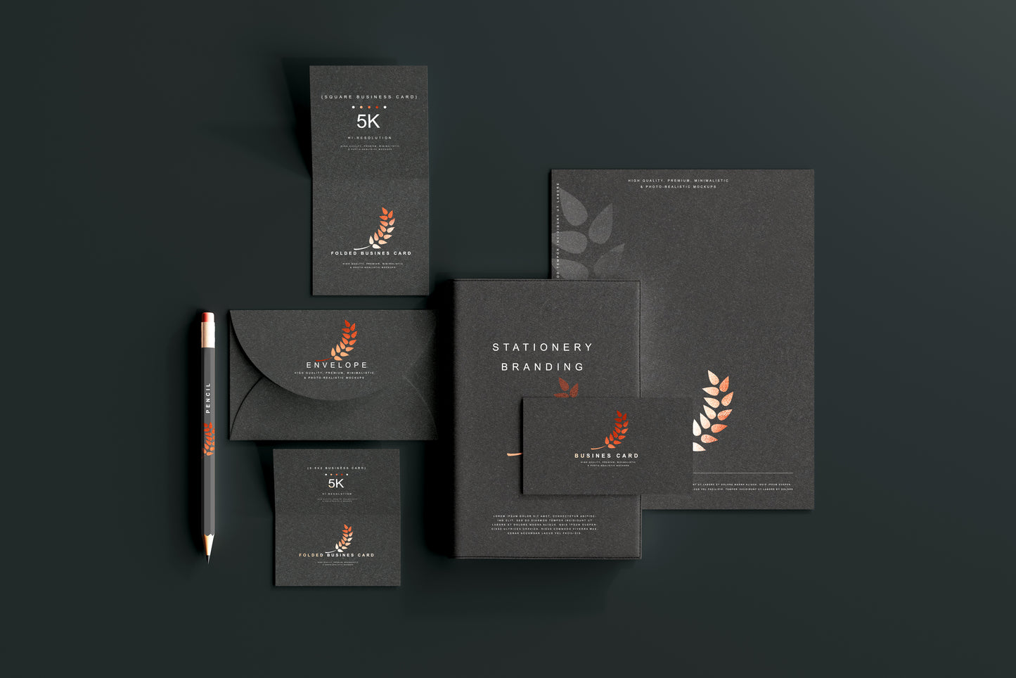 Stationery Branding Mockup Scenes
