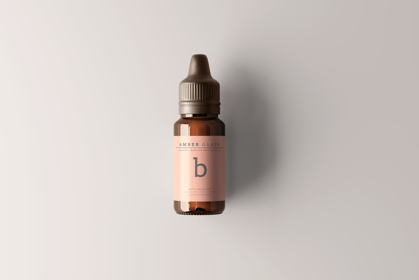 Amber Glass Dropper Bottle Mockups
