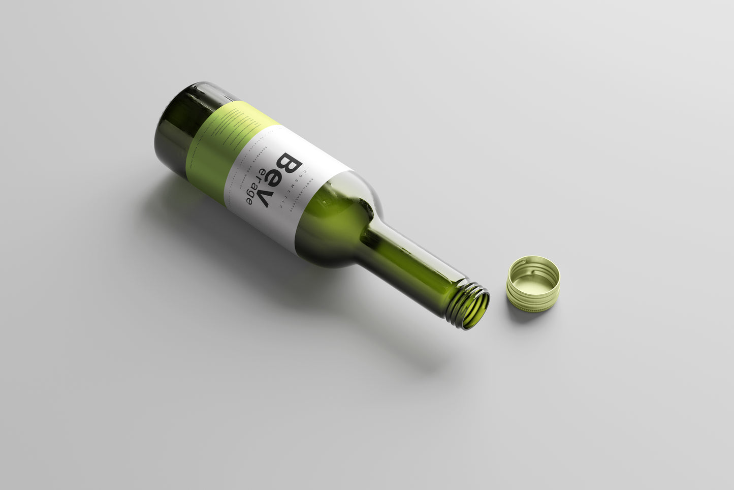 Quarter Mini Bottle Mock-Up