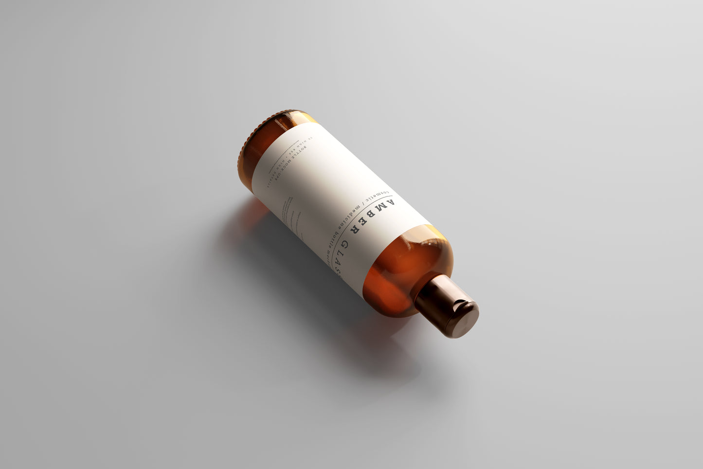 Amber Glass Bottle Mockups