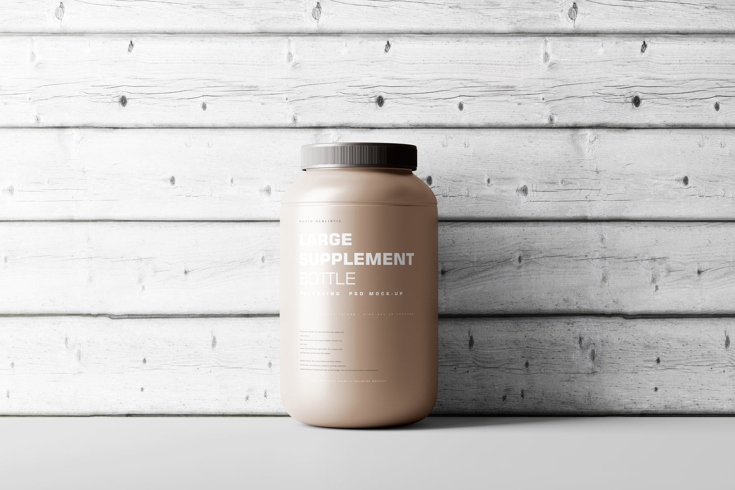 Supplement Jar Mockup