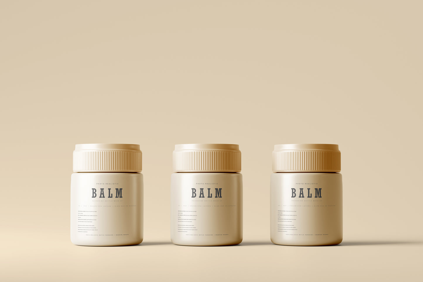 Ointment Balm Bottle Mockup
