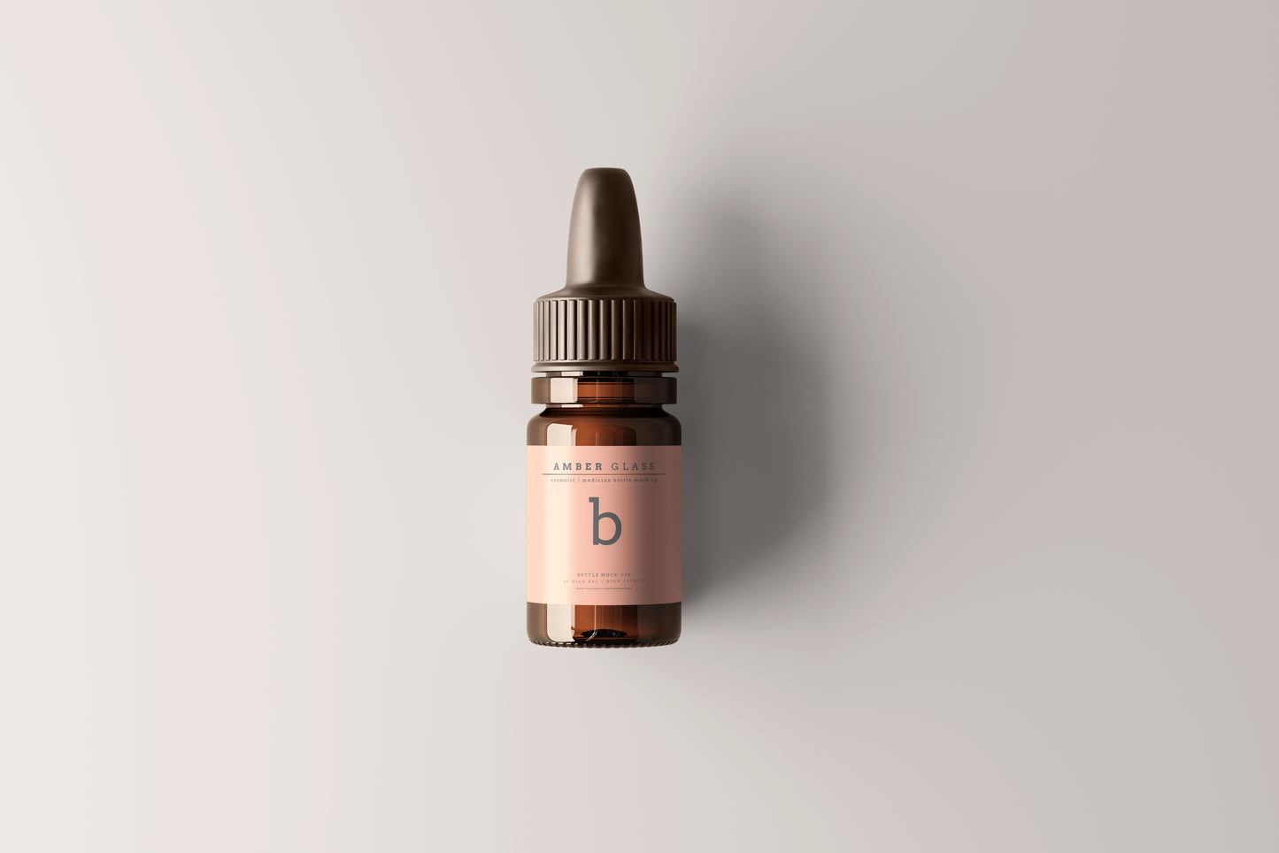 Amber Glass Dropper Bottle Mockups