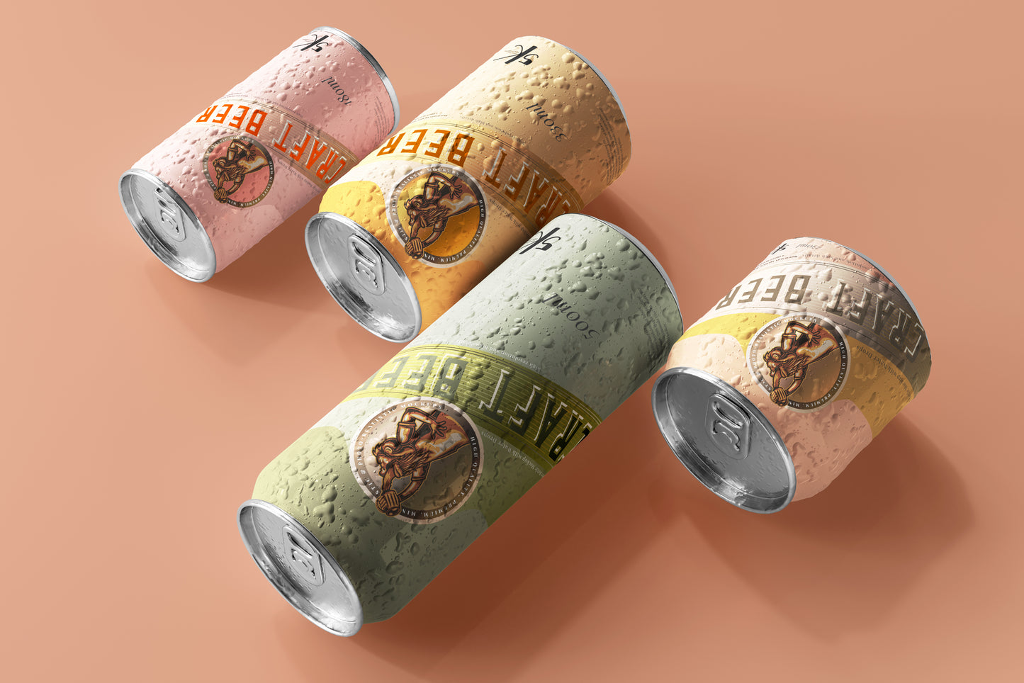 Beer or Soda Can Mockup Scene