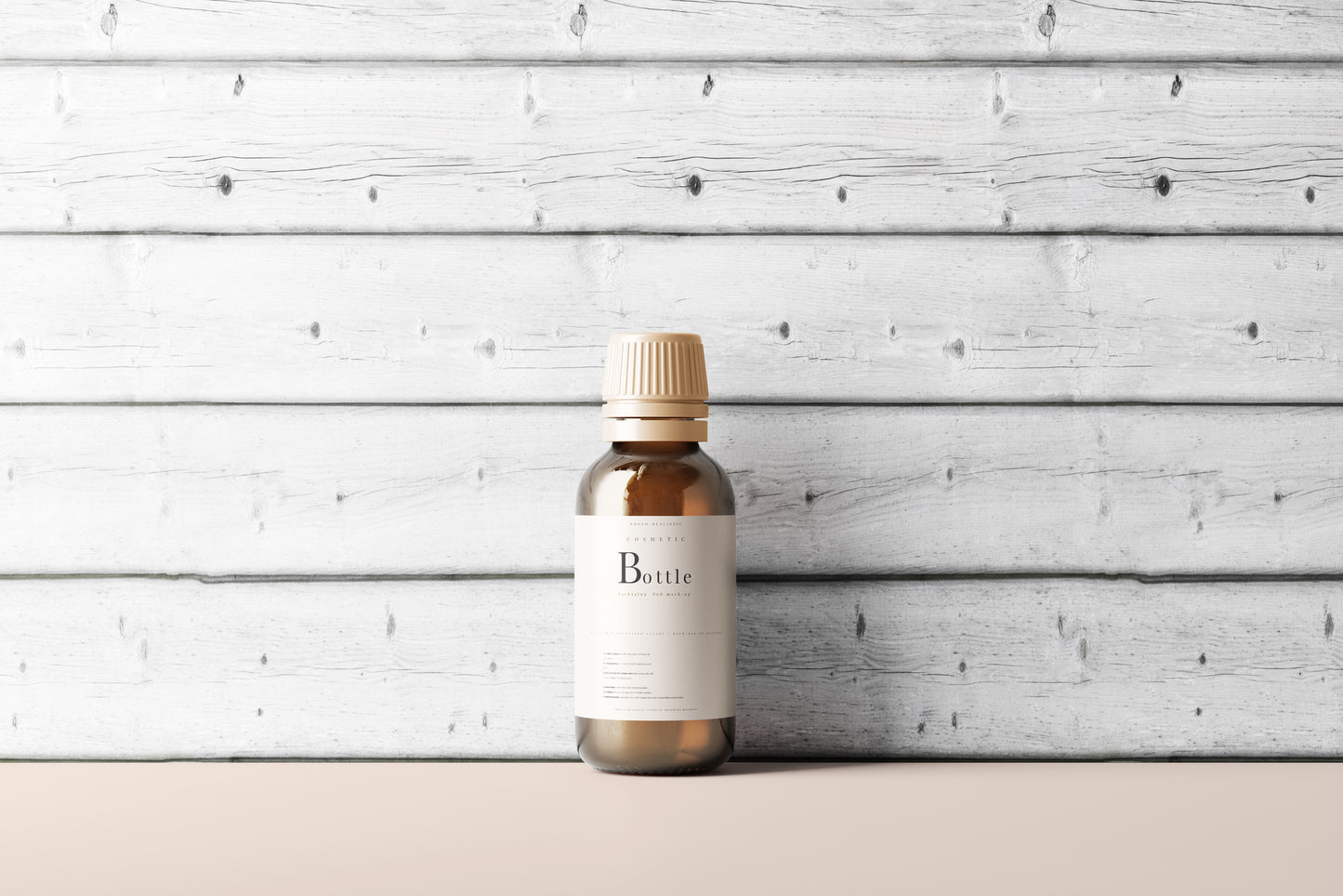 Amber Bottle Mockup