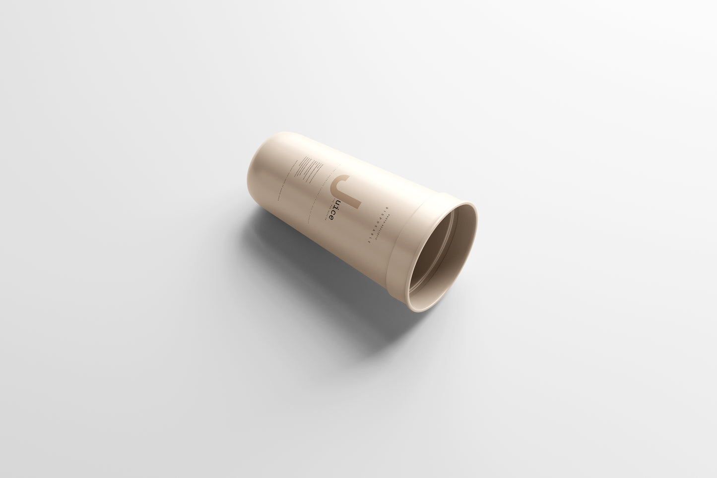 Disposable Plastic Cup Mockup