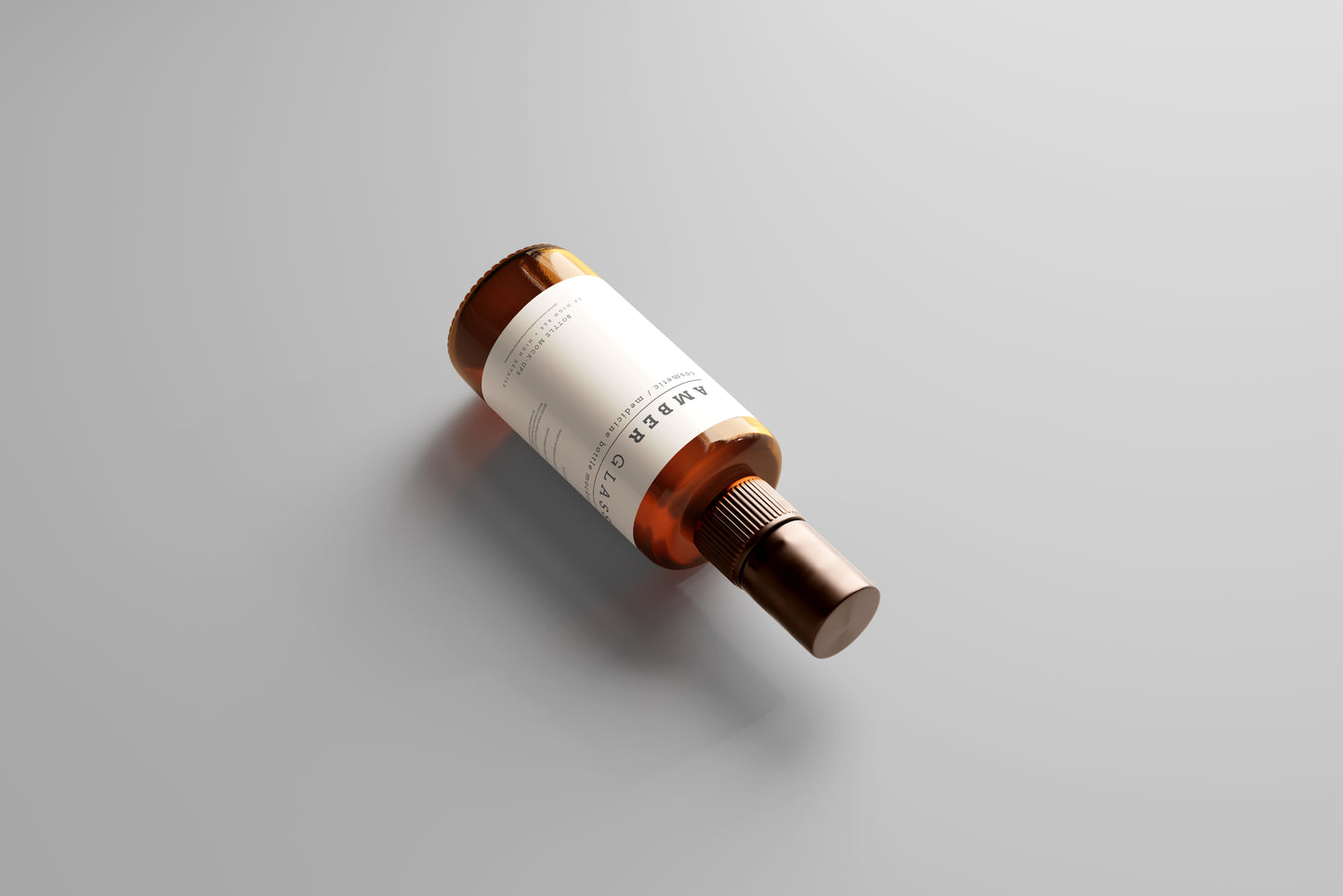 Amber Glass Spray Bottle Mockups