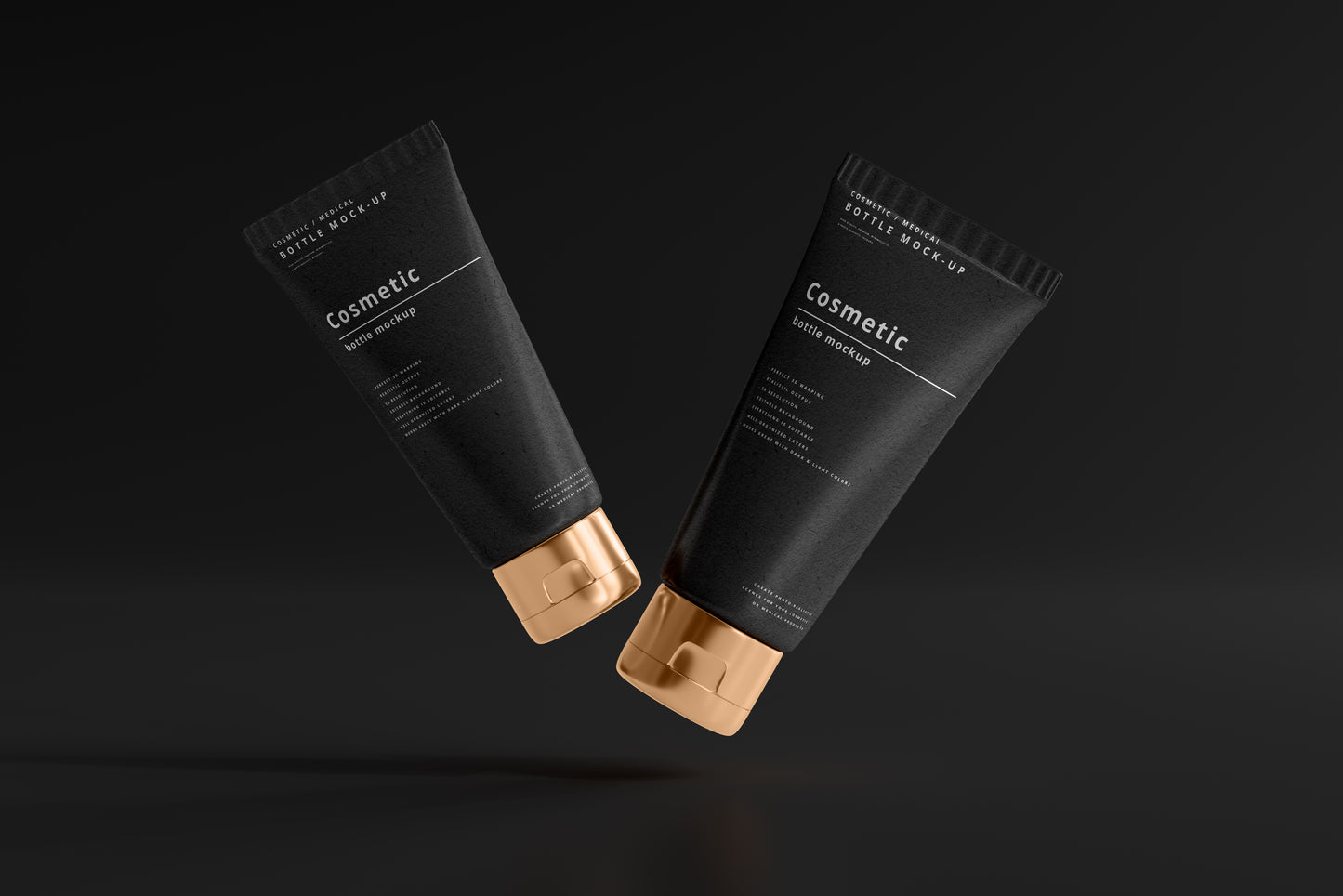 Dark Cosmetic Branding Mockup Bundle