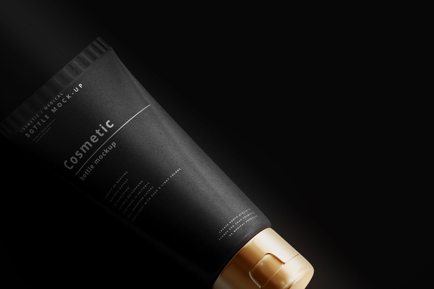 Dark Cosmetic Branding Mockup Bundle