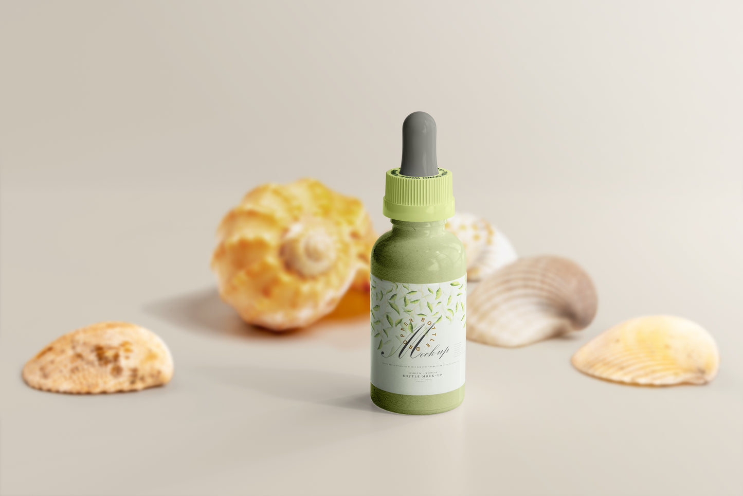 Plastic Dropper Bottle Mockup