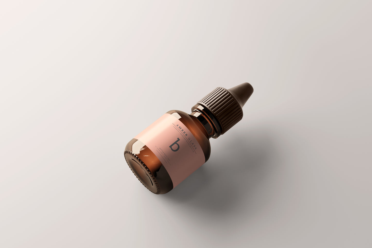 Amber Glass Bottle Mockups