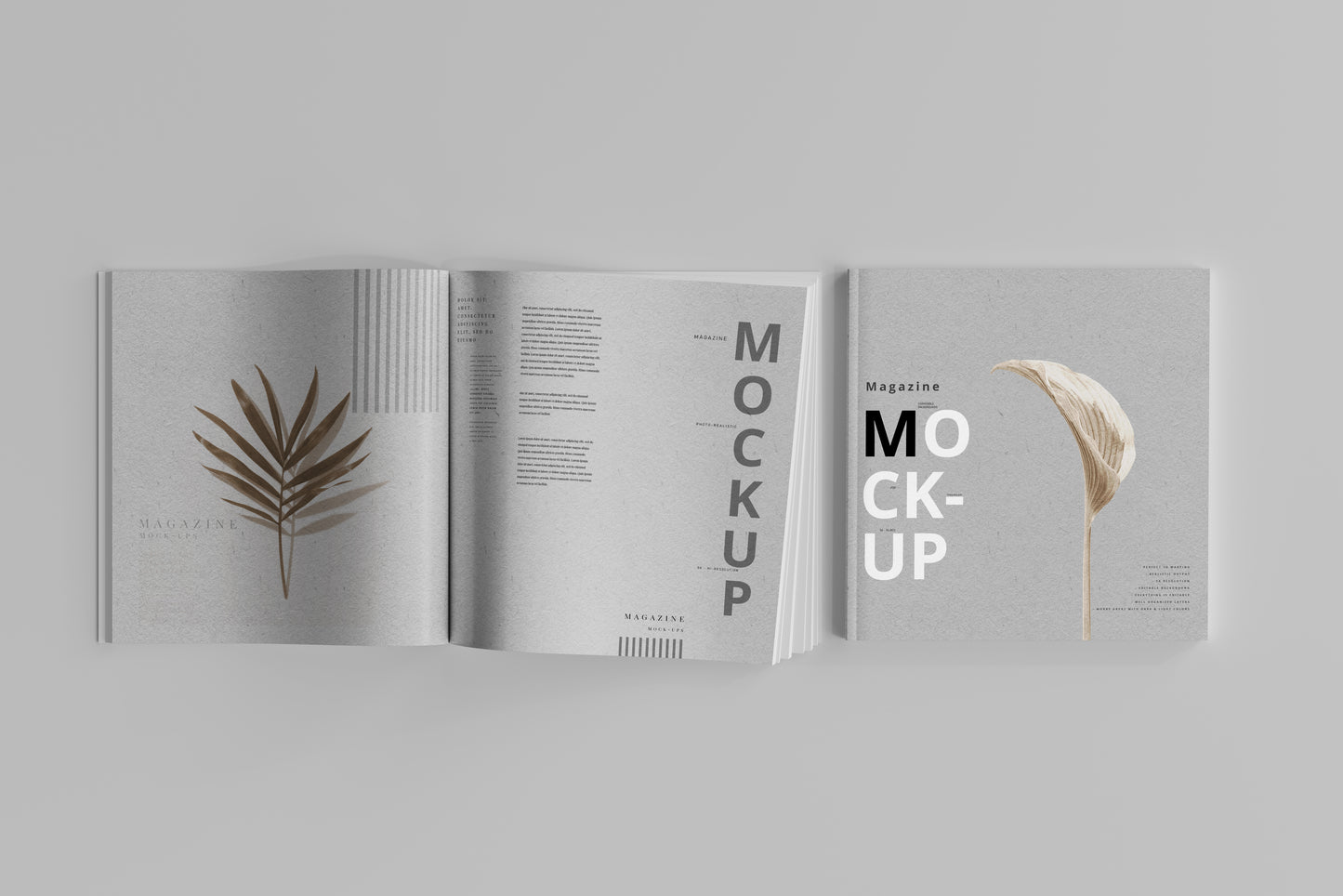 Square Magazine Mockups