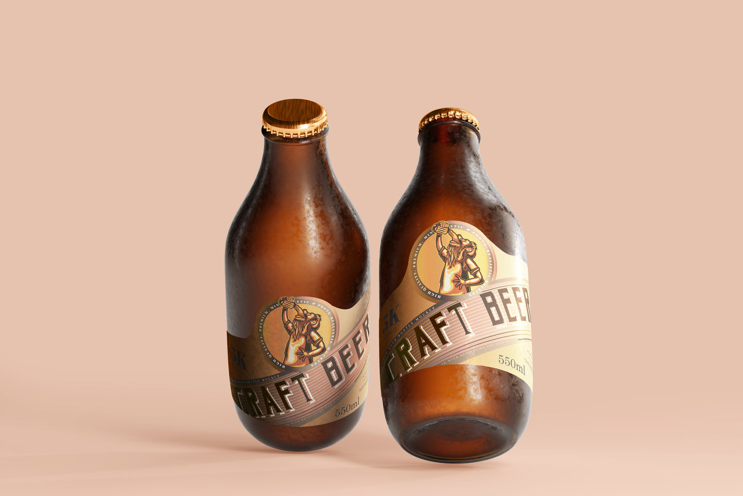 Cold Beer Bottle Mockups