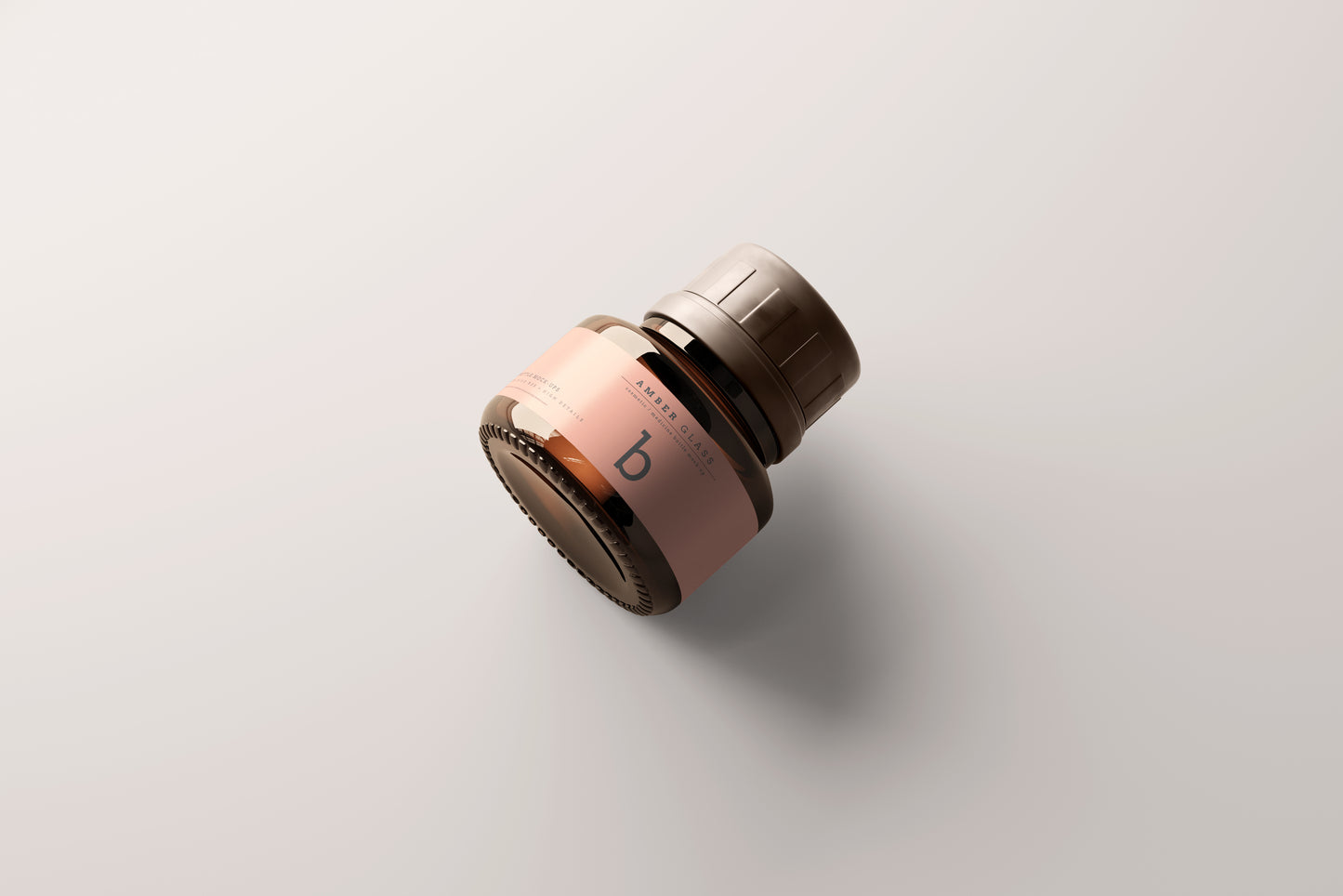 Amber Glass Bottle Mockups