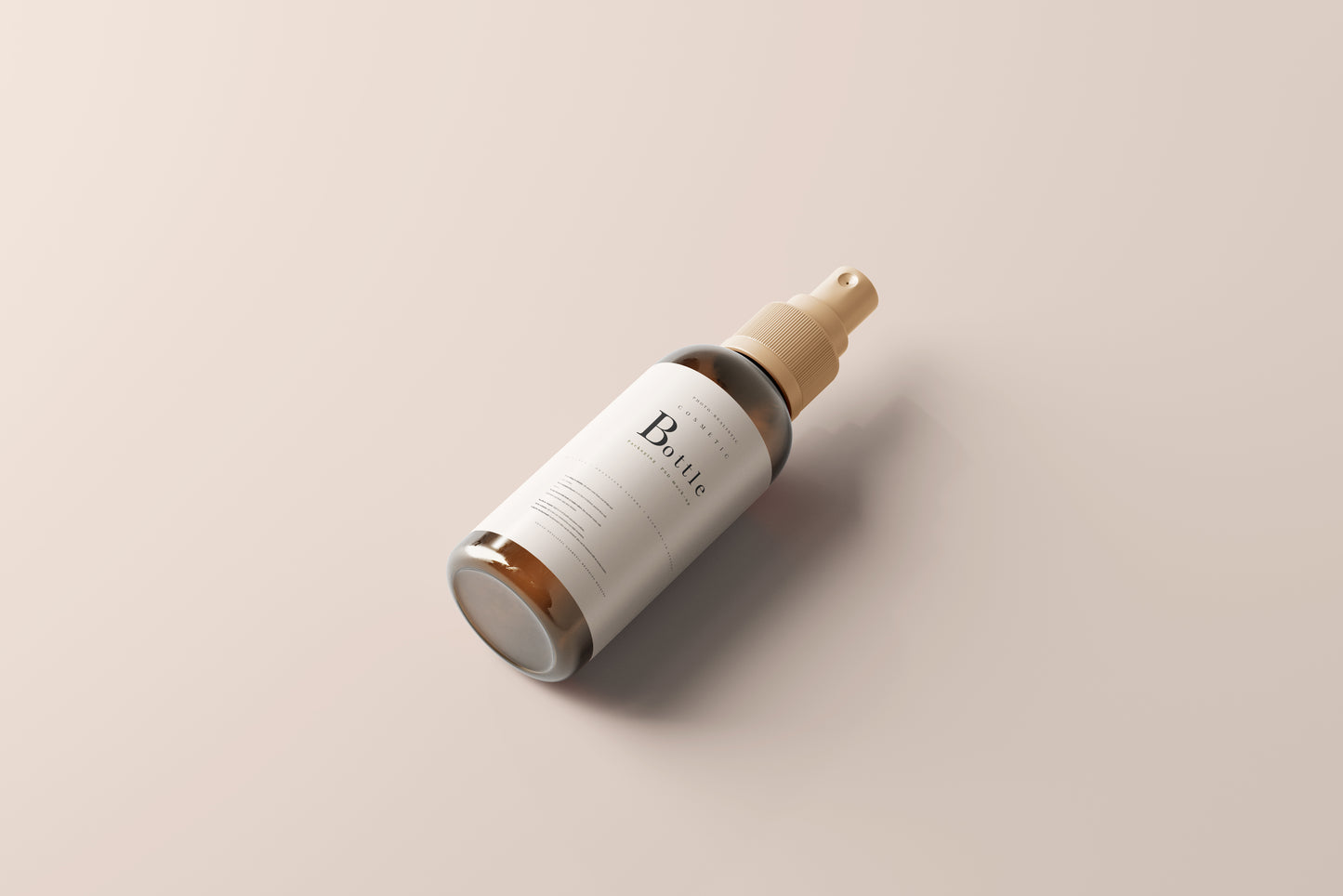 Amber Bottle Mockup