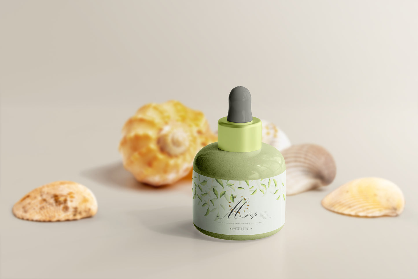 Plastic Dropper Bottle Mockup