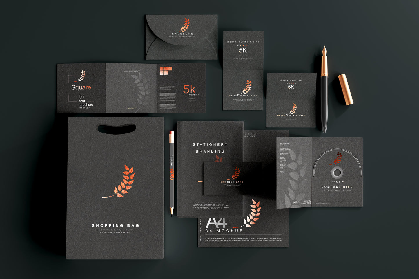 Stationery Branding Mockup Scenes