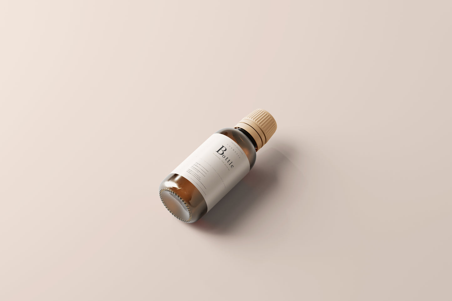 Amber Bottle Mockup