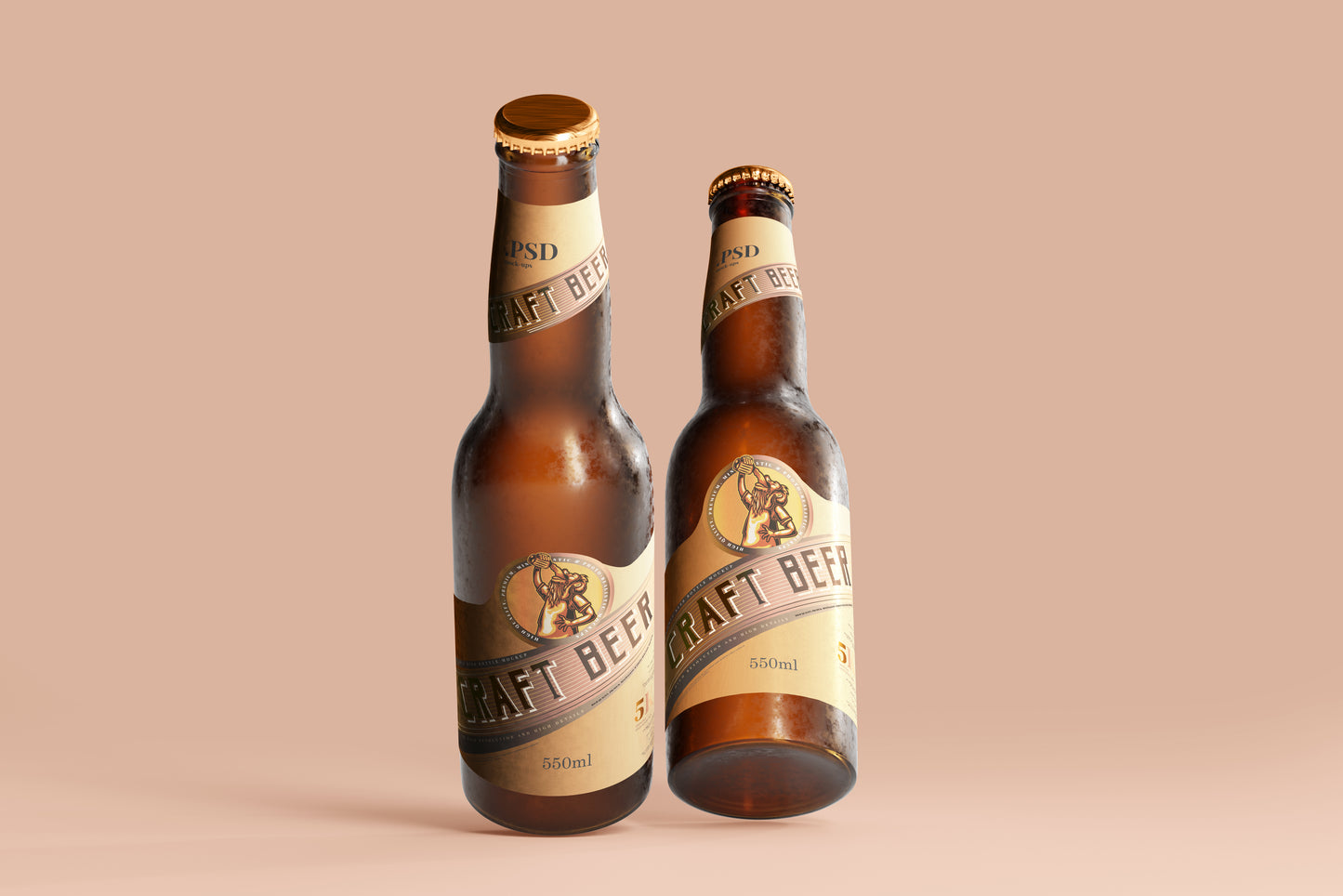 Cold Beer Bottle Mockups