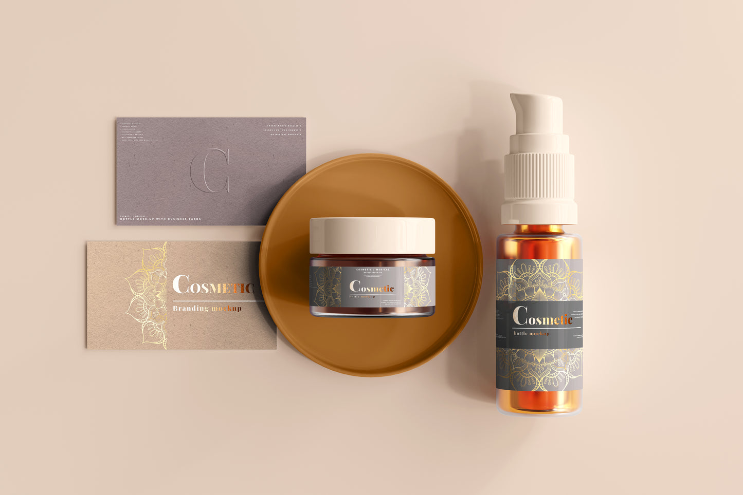 Cosmetic Branding Mockup Scenes