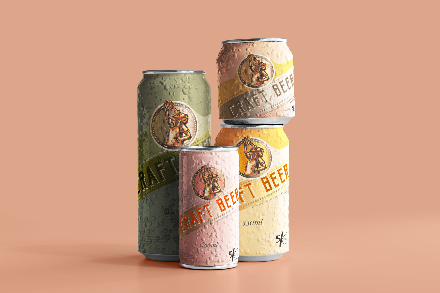 Beer or Soda Can Mockup Scene