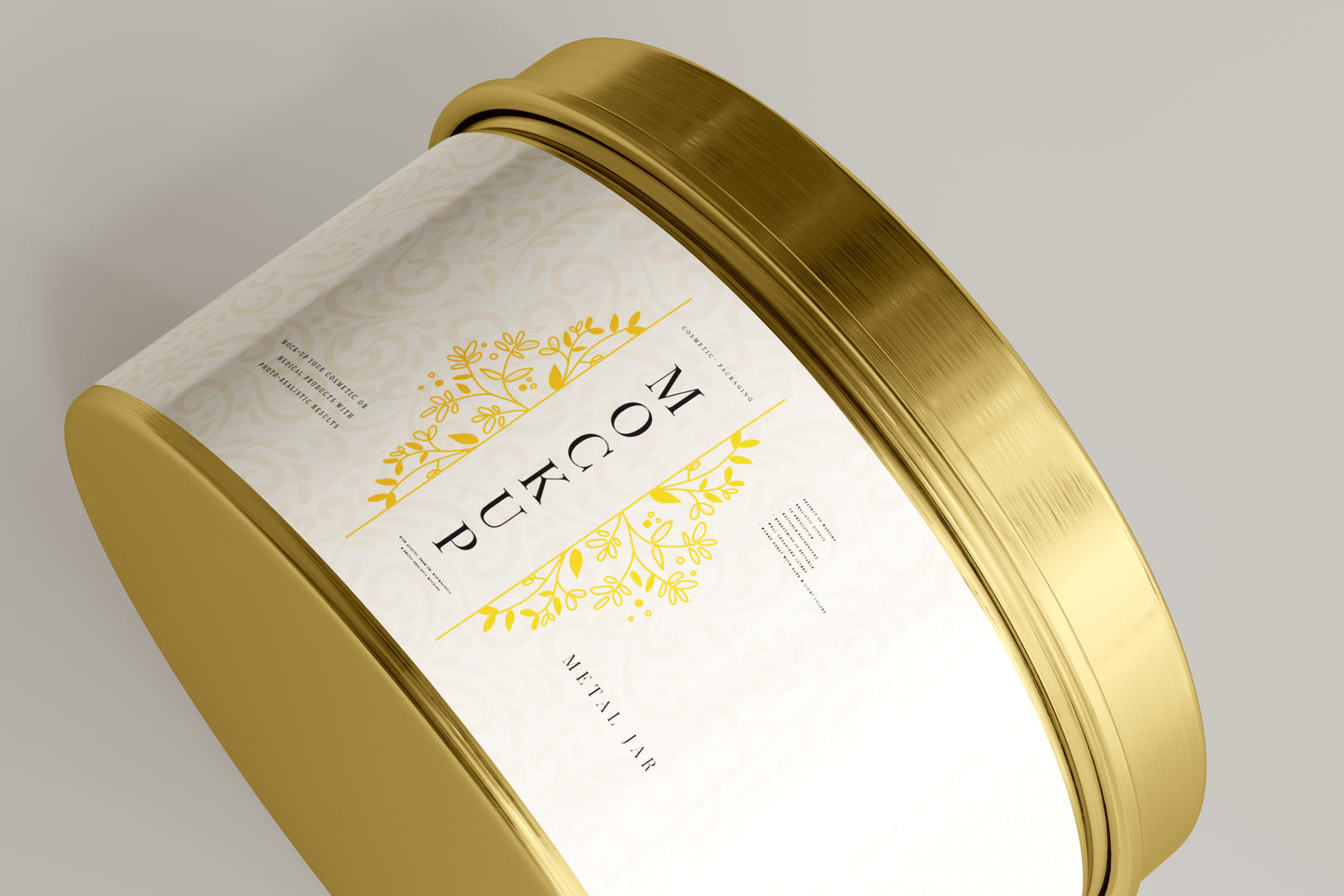 Metal Jar and Box Mockup