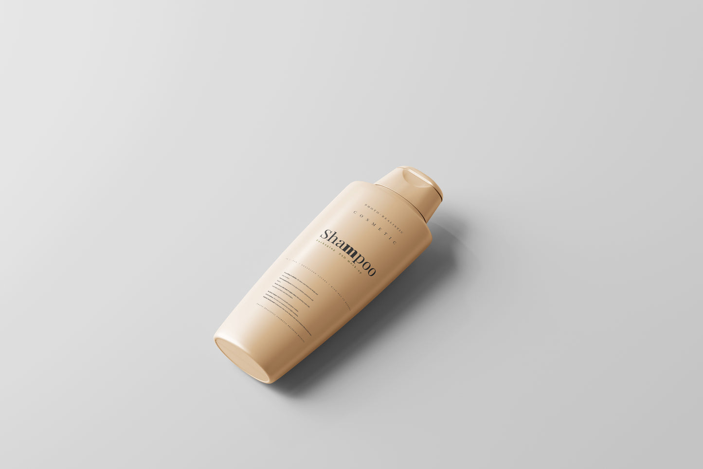 Plastic Shampoo Bottle Mockup