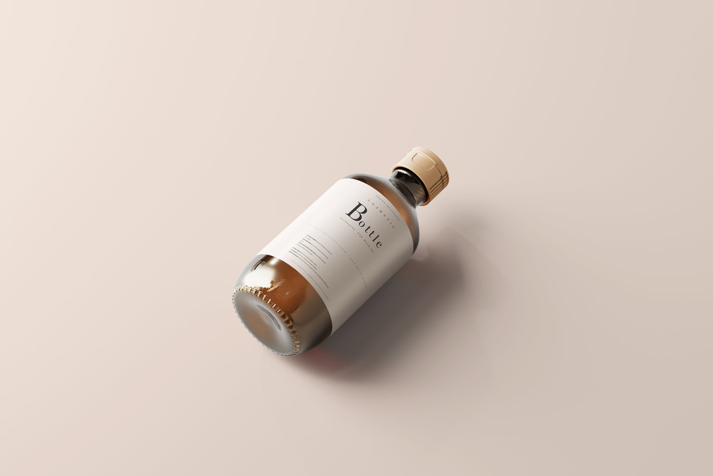 Amber Bottle Mockup