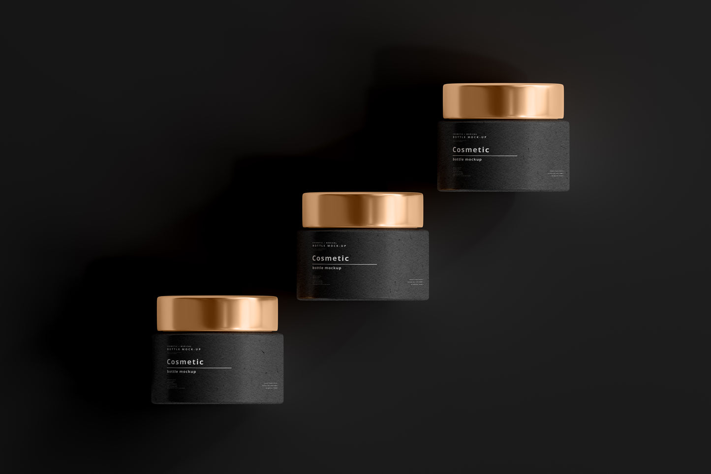 Dark Cosmetic Branding Mockup Bundle