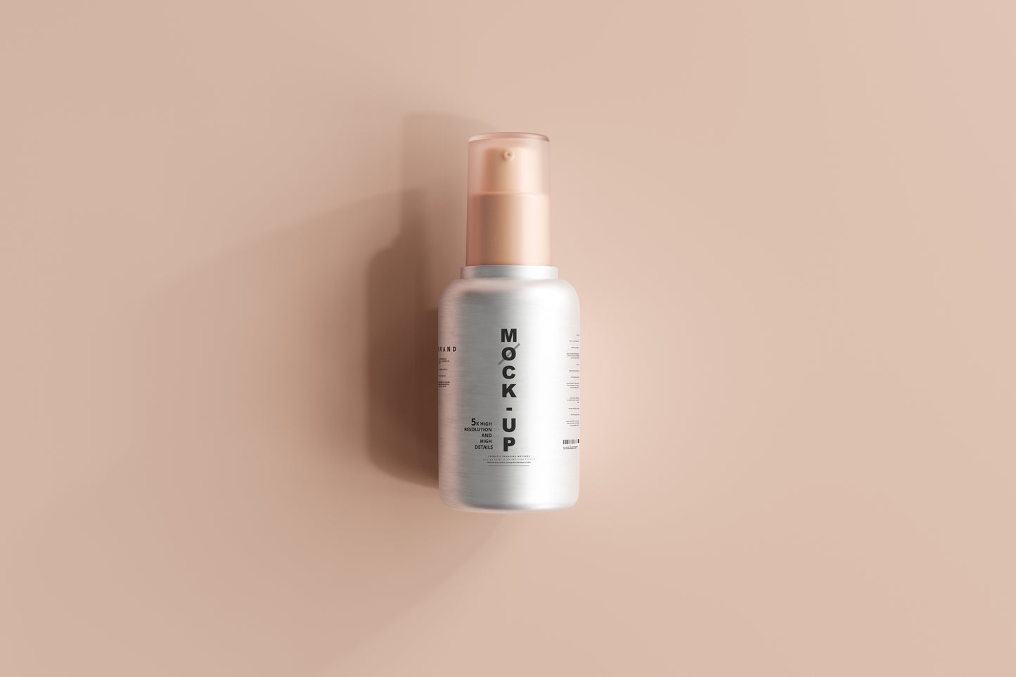 Aluminum Body Cosmetic Spray Bottle Mockup