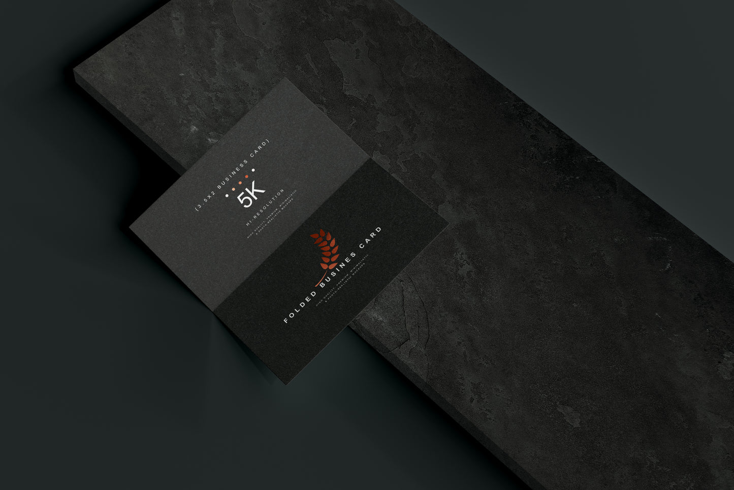 Folded Business Card Mockups