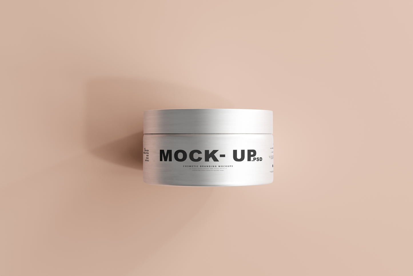 Aluminum Cosmetic Jar Mockup