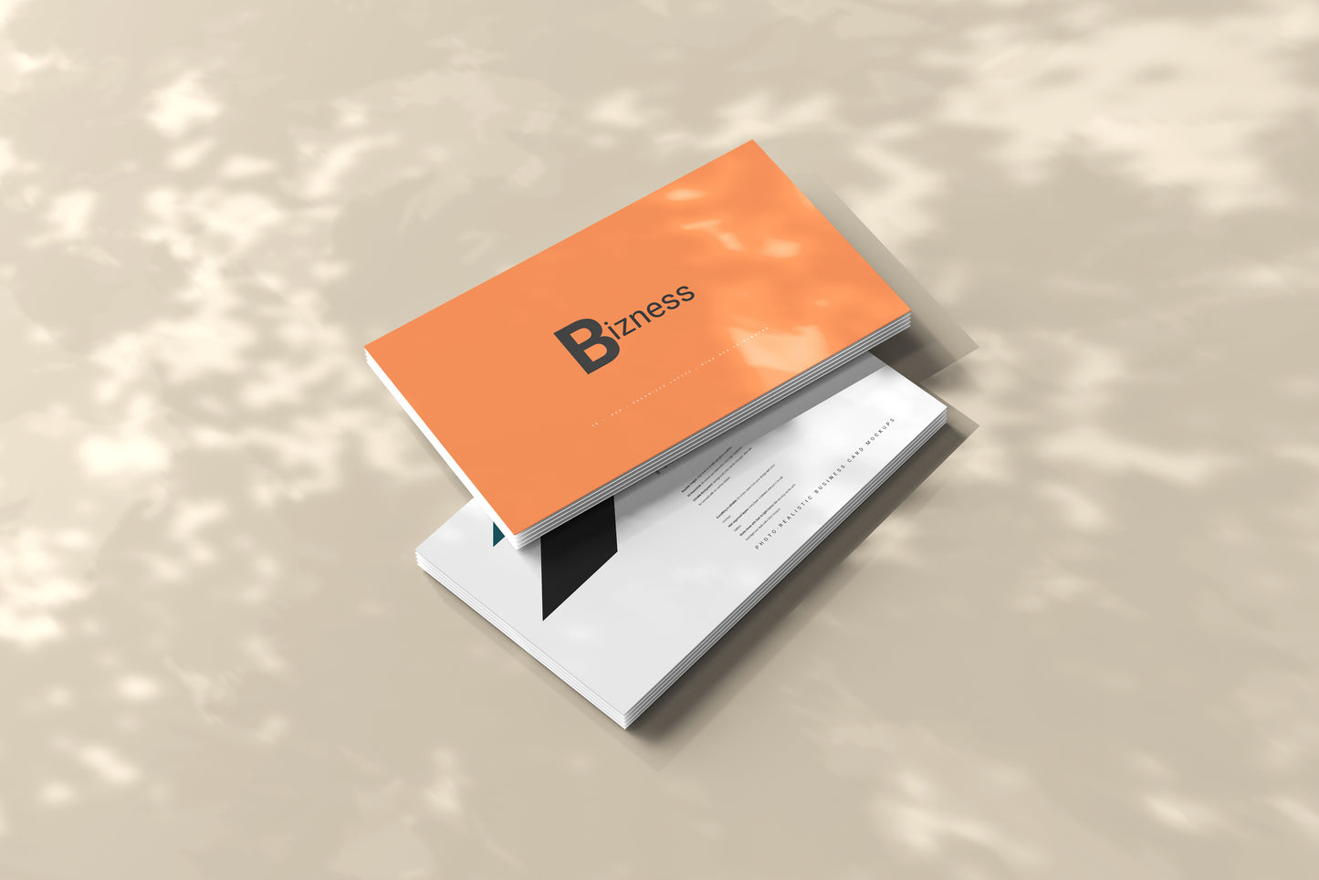 Horizontal Business Cards Mockup