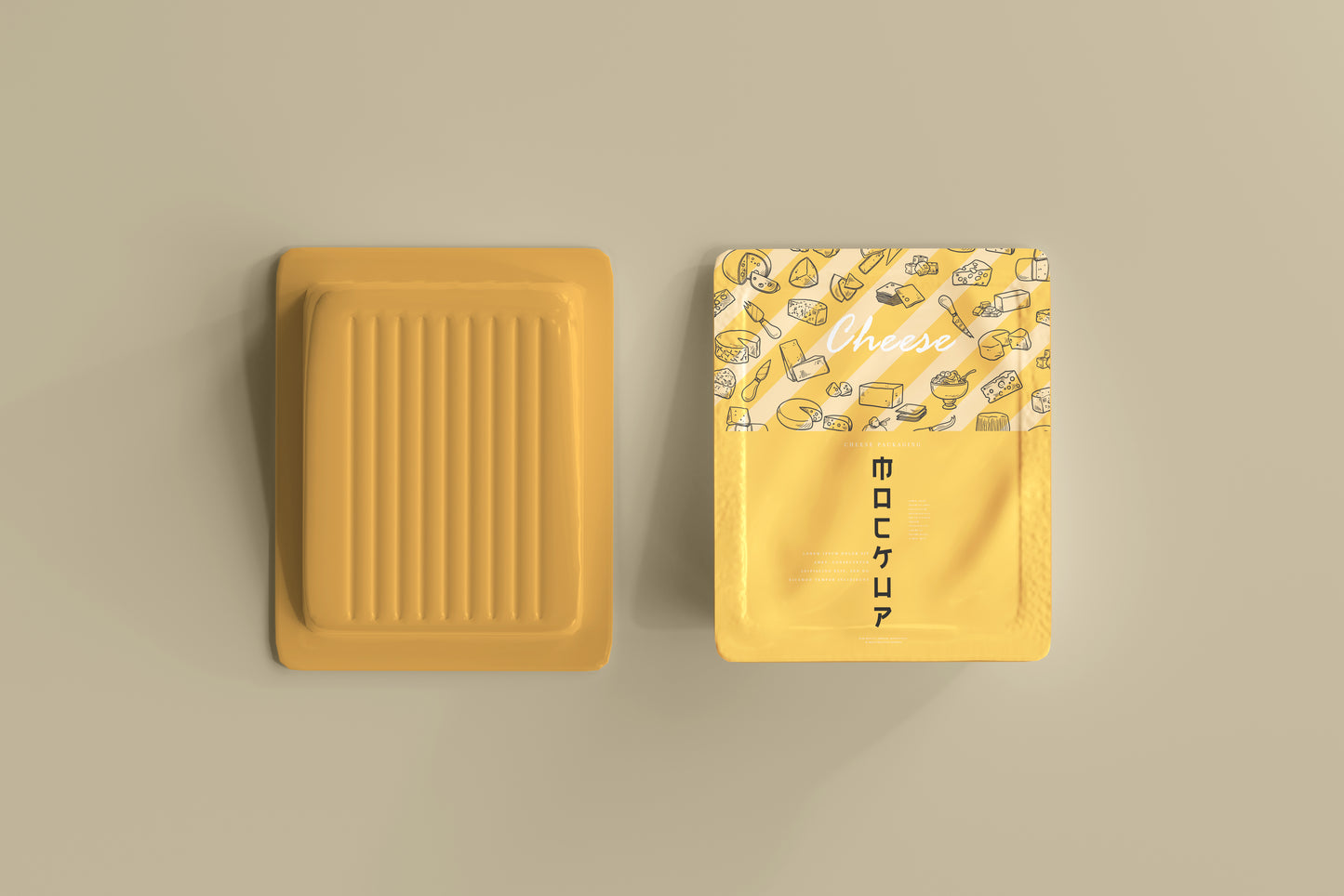 Cheese Packaging Mockup
