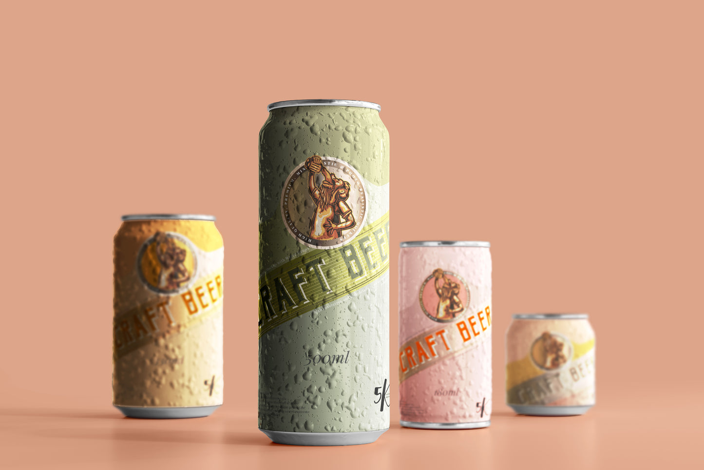 Beer or Soda Can Mockup Scene