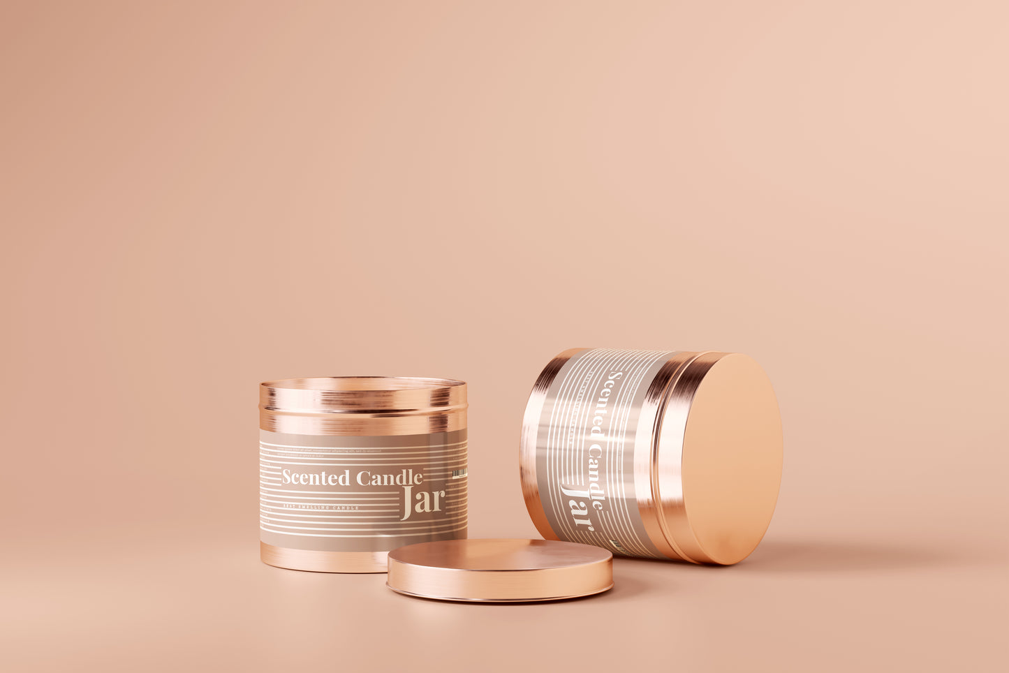 Aluminum Candle Jar Mockups