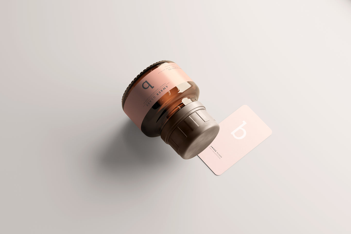 Amber Glass Bottle Mockups