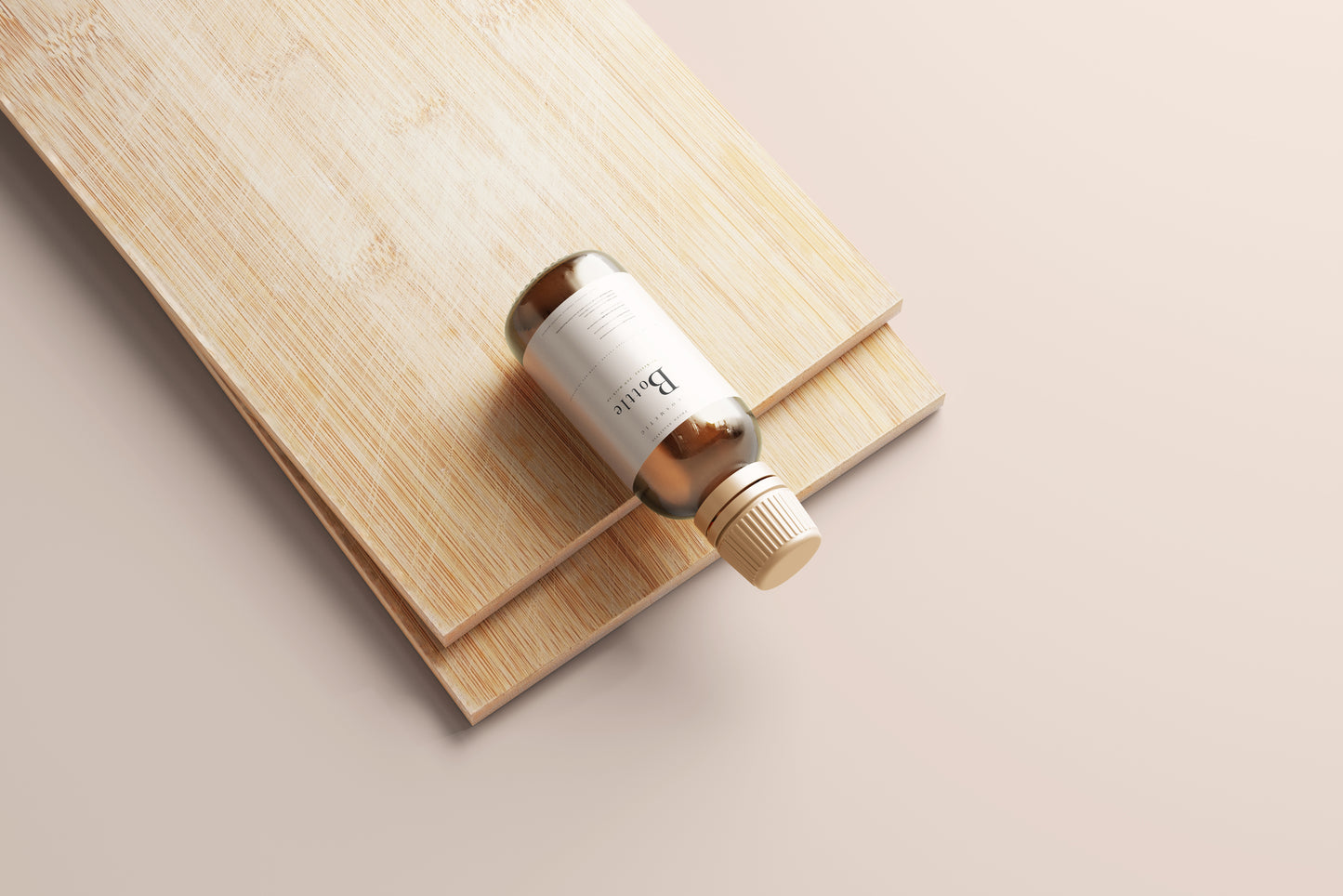 Amber Bottle Mockup
