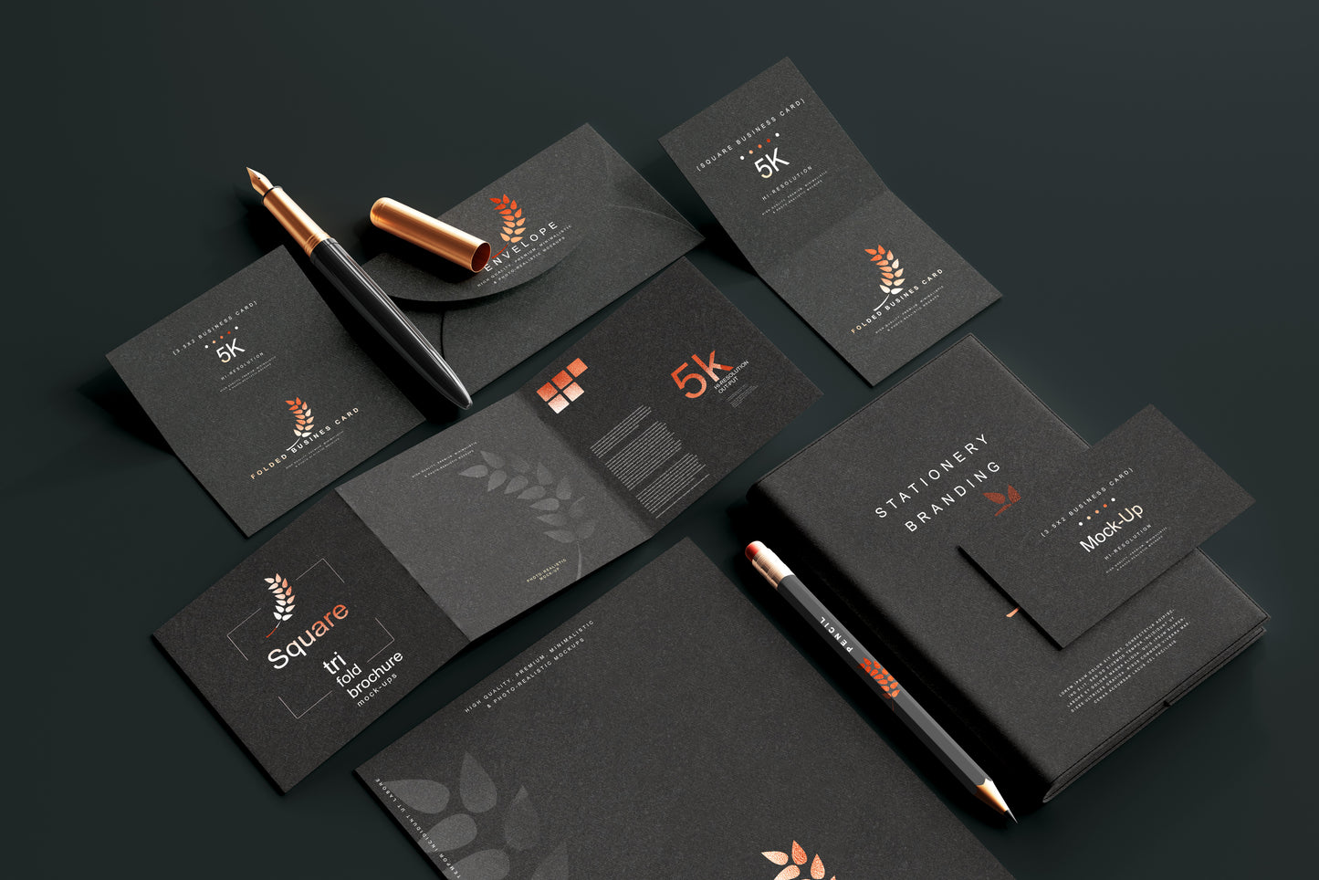 Stationery Branding Mockup Scenes