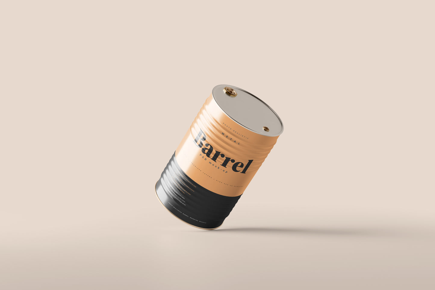 Drum Barrel Mockup