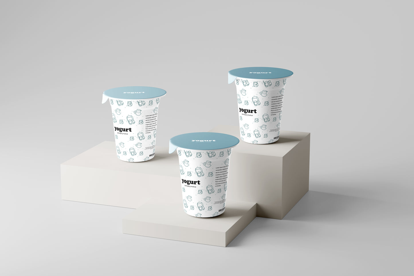 Yogurt or Ice Cream Cup Mockup