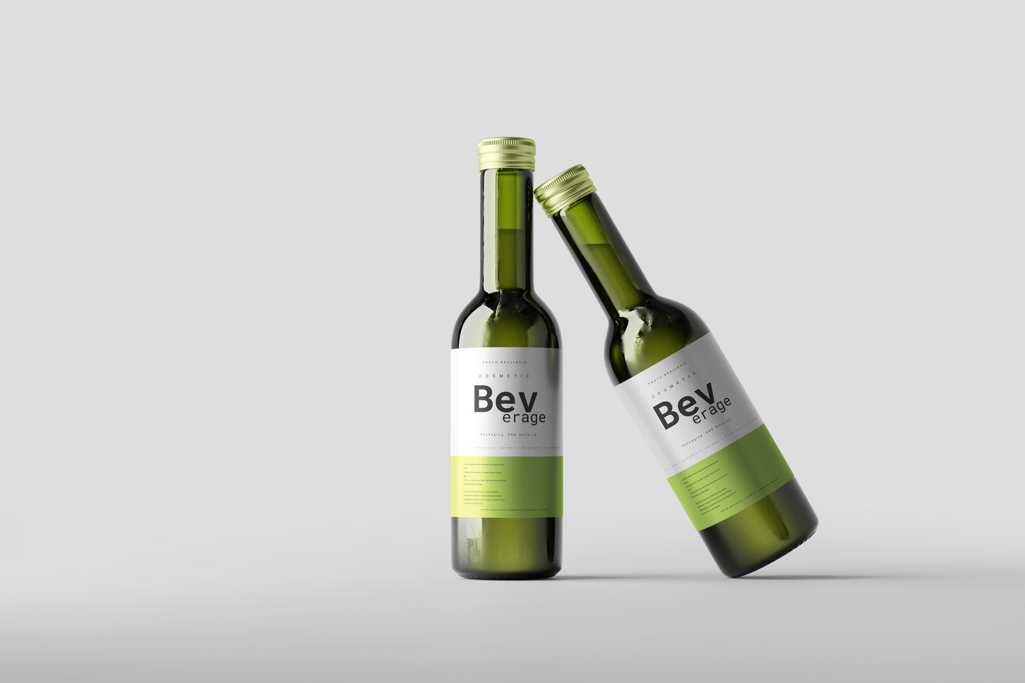 Quarter Mini Bottle Mock-Up