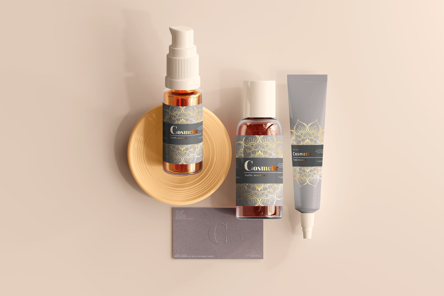 Cosmetic Branding Mockup Scenes