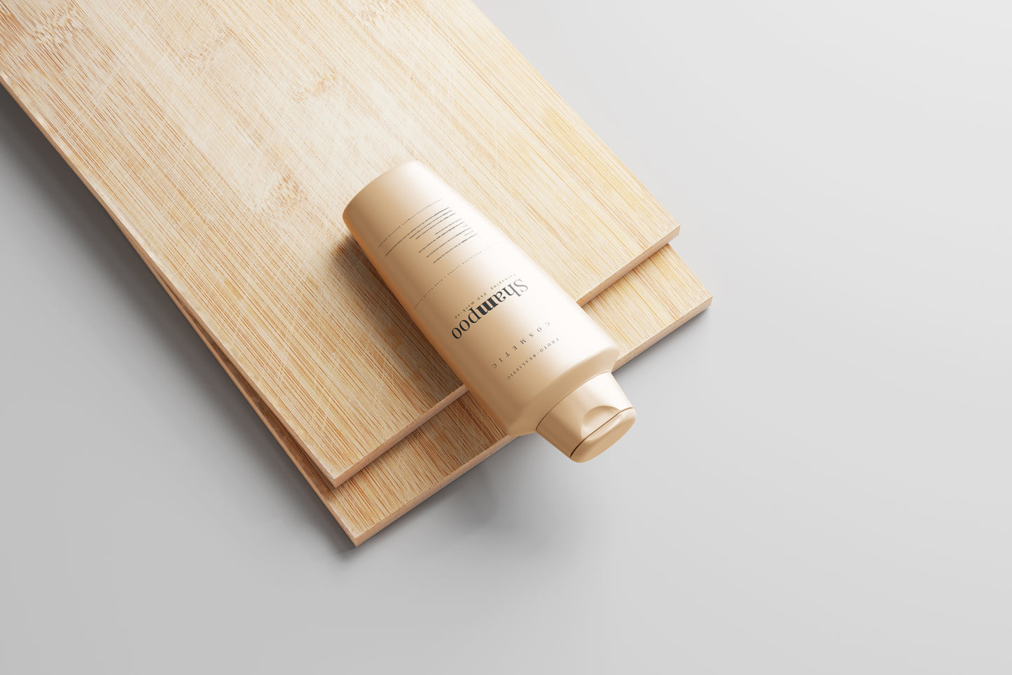 Plastic Shampoo Bottle Mockup