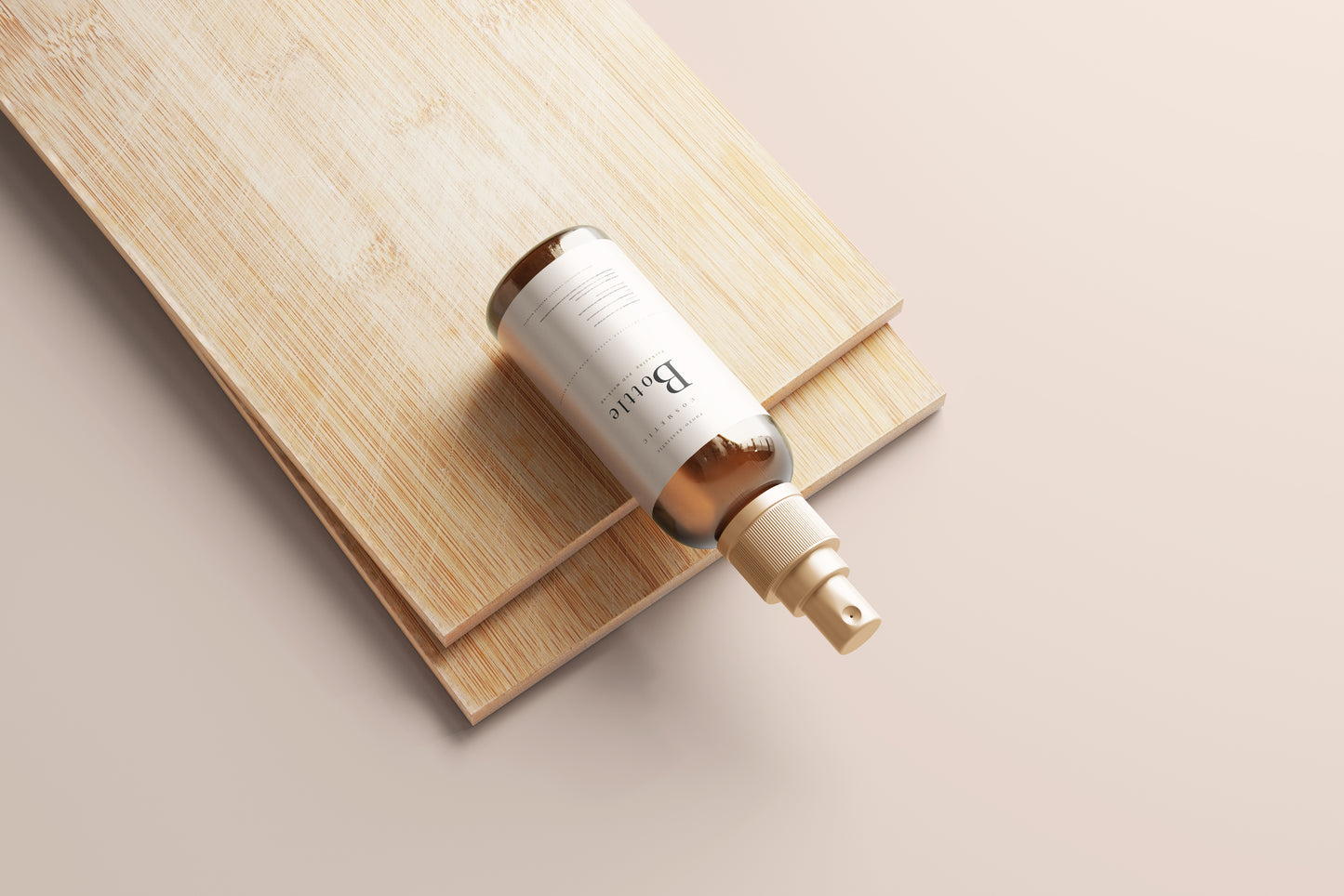 Amber Bottle Mockup